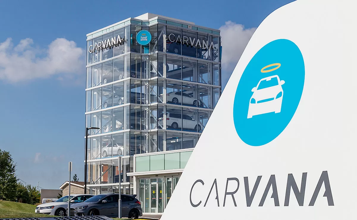 Carvana Co cvna Shares Soar 56 in Record breaking Rally Following Positive Outlook Update