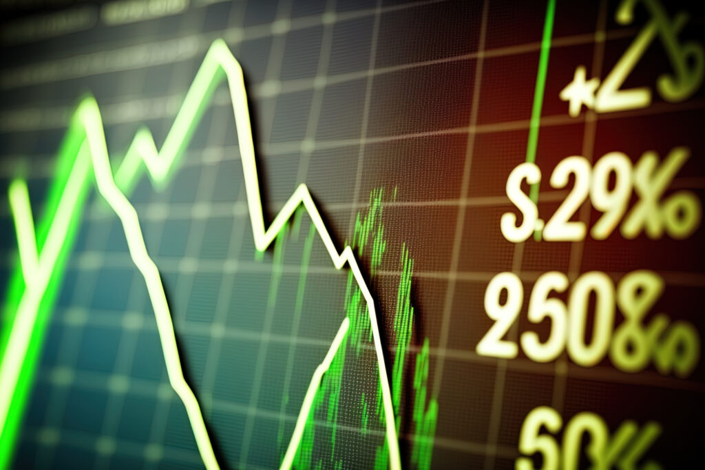 price changes in a stock chart