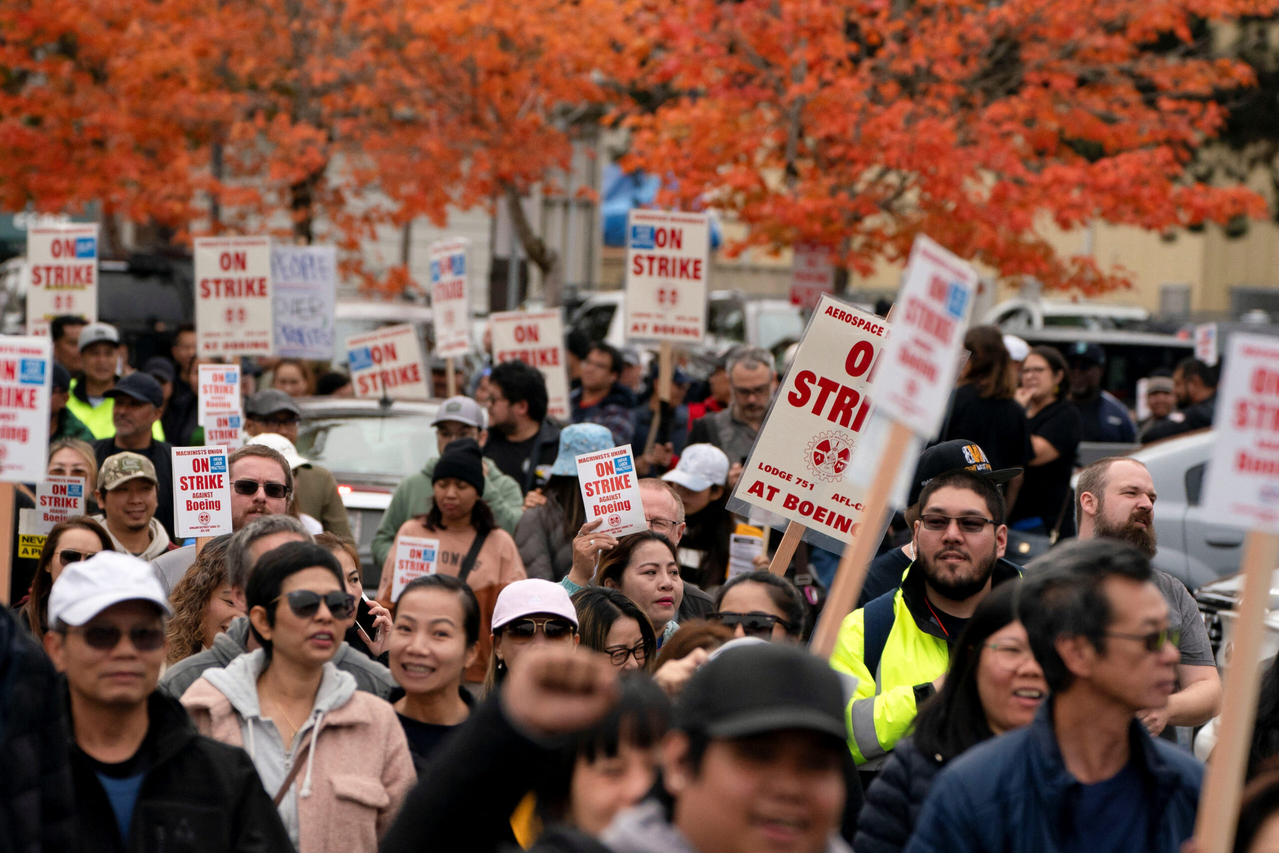 Boeing Workers Hold Rally in Seattle As Strike Drags into Second Month