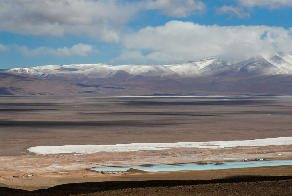 Brine Pools Used to Extract Lithium